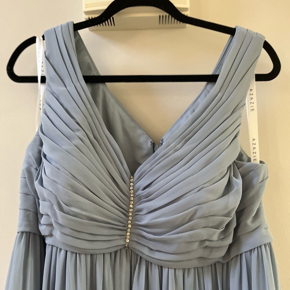 DUSTY BLUE AZAZIE GOWN